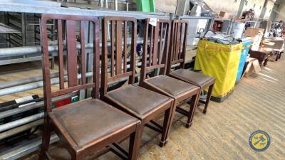 4x antique chairs