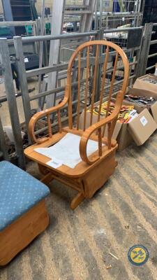 Rocking chair with foot stool