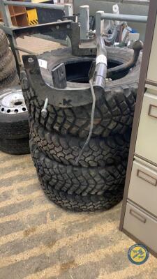 Tyres and wheels 235 x 70 x 6 4 off