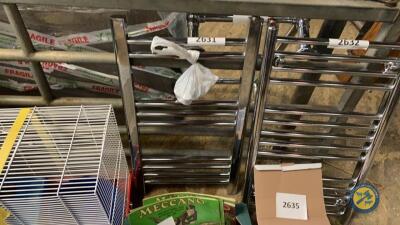 Chrome towel rails with fittings new