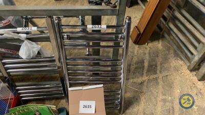 Chrome towel rails with fittings new