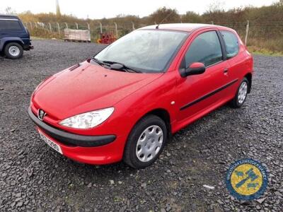 Peugeot 206 car, 2006, hEZ 1290 MOT Sep22, taxbook & key, petrol, good tyres