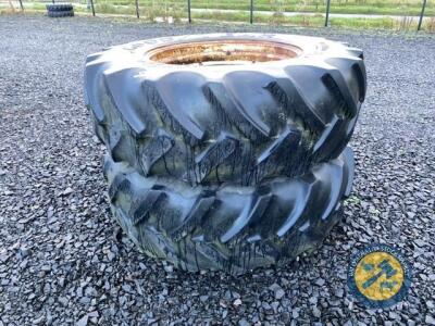 470-80-30 set of tyres & rims on 12 stud rims x2