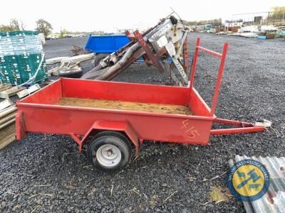 New 7x4 car trailer with treated timber floor and LED lights