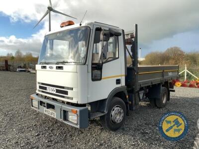 Iveco Ford tipper HGV 5861CC 2003, NY52 AFO, No MOT, 75,000kms, taxbook & 2x keys, tar body with 5 chutes & pvc cover & swingout crane