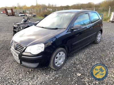 Volkswagon Polo 3door 1198cc 2007, SG57 WHA, MOT Feb22, 99,500 miles, tabook & key, petrol