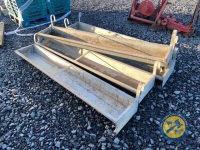 5x 6ft hanging feed troughs