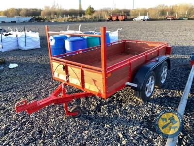 8x4 car trailer complete refurbished