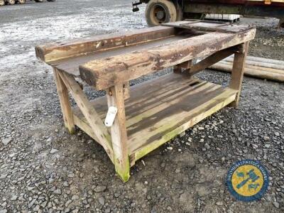 Wooden workbench