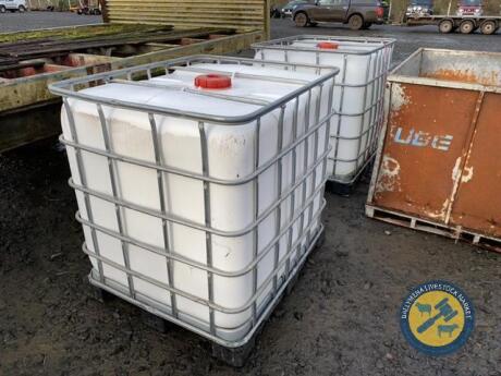 2x 1000L IBC cubes