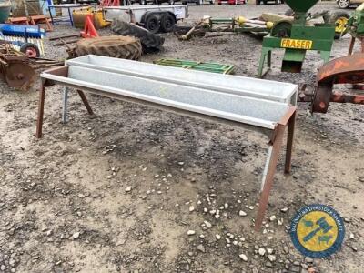 2x 8ft single cattle troughs