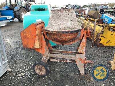 Orange cement mixer