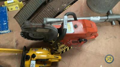 Husquvanna 268 power saw starts runs cuts new diamond tip blade