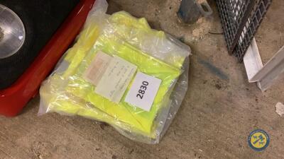 Hi vis waistcoat (large), 2 pairs of waterproof leggings