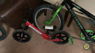 Red balance bike