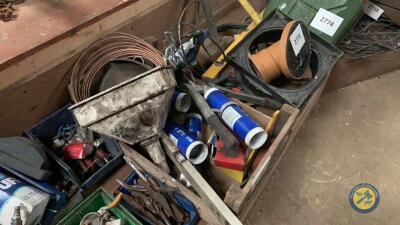 Lot of grease gun drill bits brake pipe etc