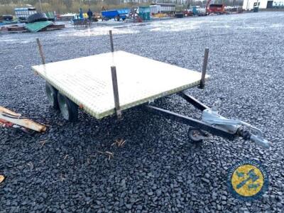 Tandem axle car trailer 8x6 with four posts