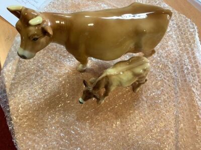 Jersey cow & calf ornament