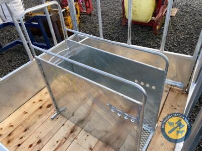 Calf dehorning crate