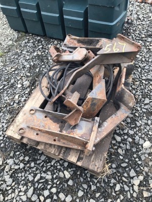 Wooden 14ft hay trailer for tractor