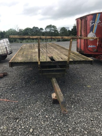 10x4.6 twin axel trailer lights & loader rack